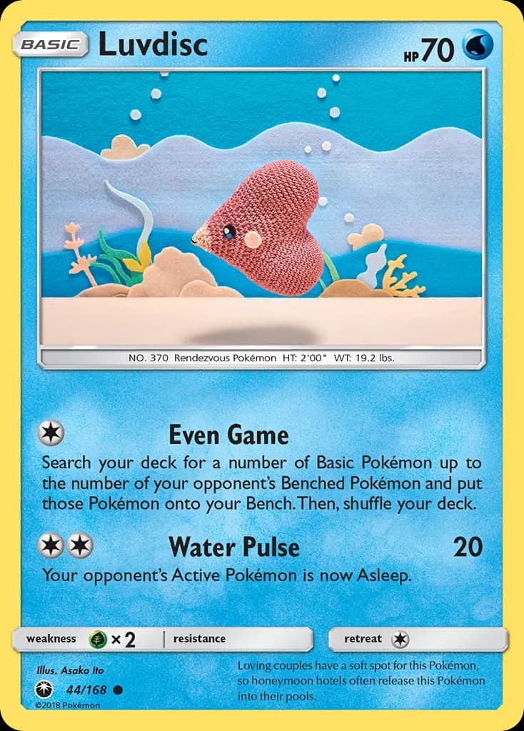 Luvdisc — Celestial Storm 44 Pokémon card