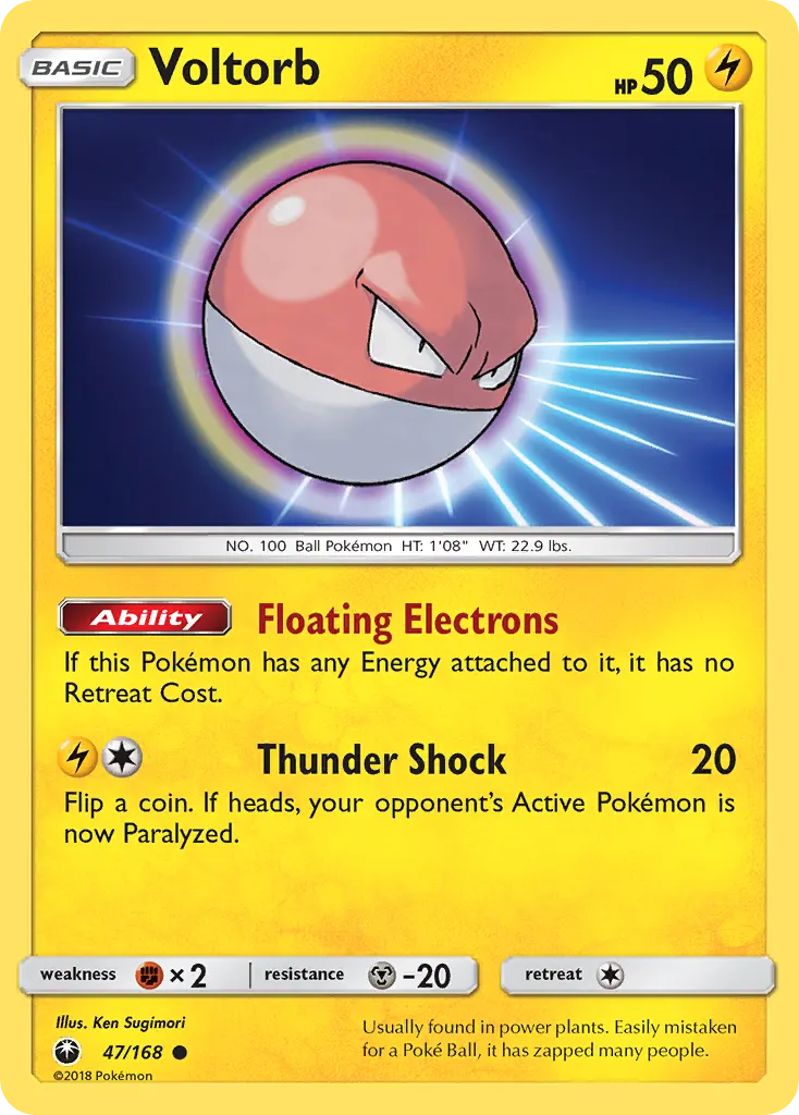 Voltorb — Celestial Storm 47 Pokémon card