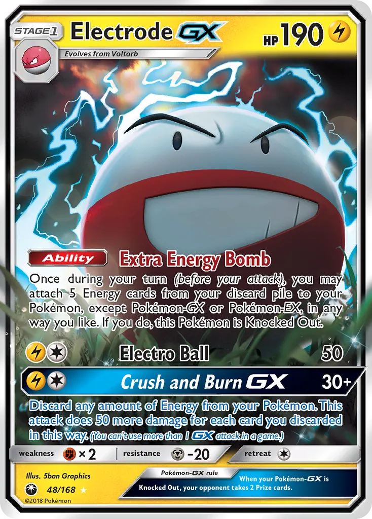 Electrode-GX — Celestial Storm 48 Pokémon card