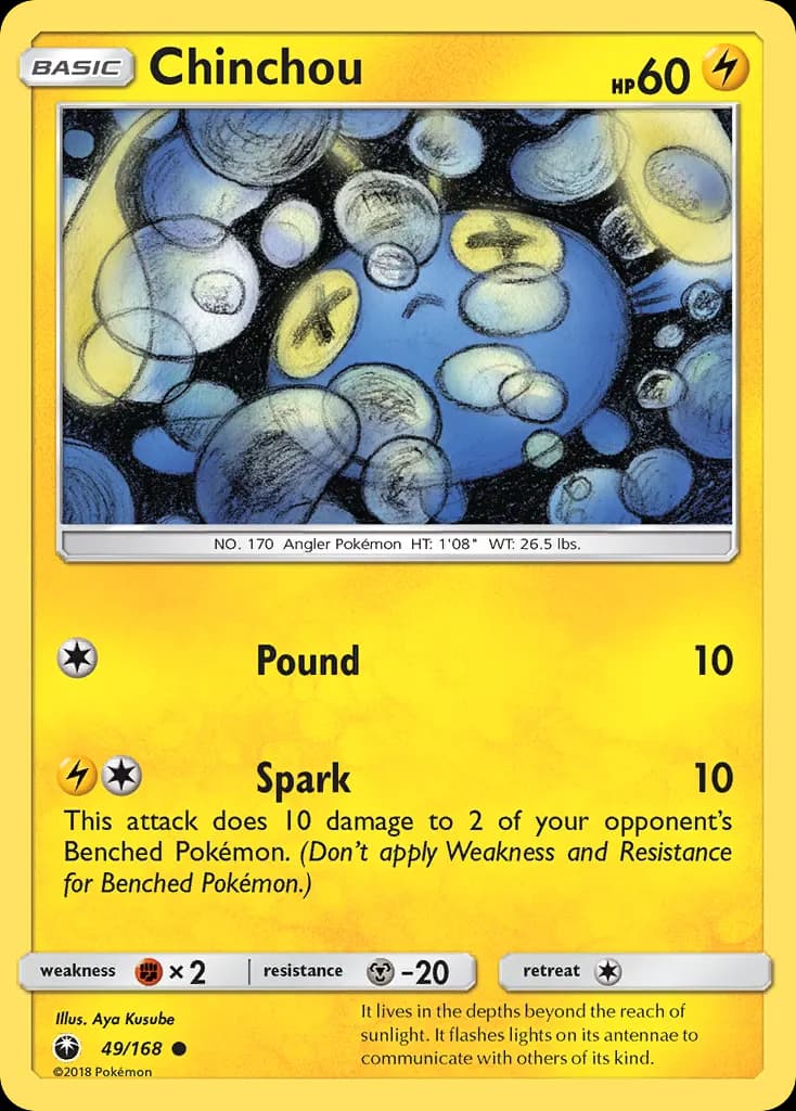 Chinchou — Celestial Storm 49 Pokémon card