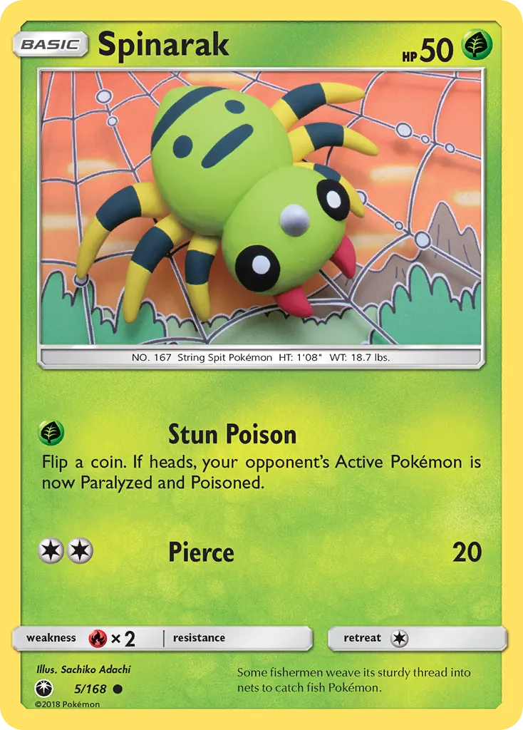 Spinarak — Celestial Storm 5 Pokémon card