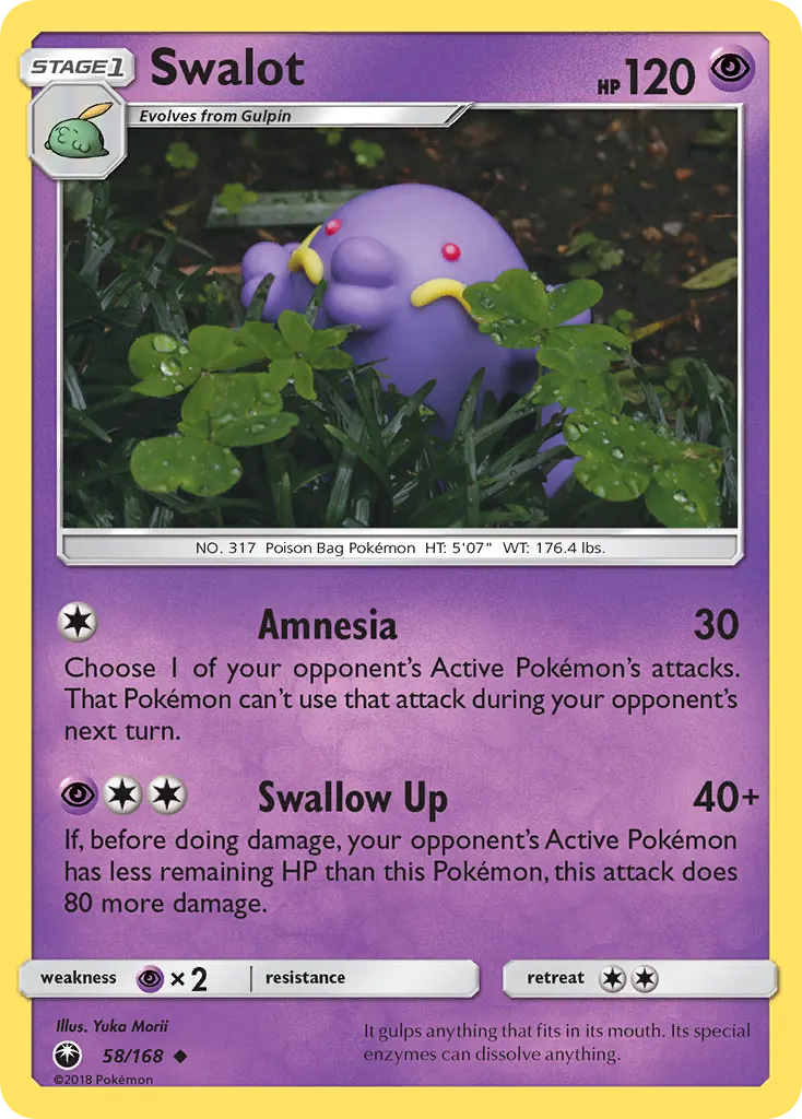 Swalot — Celestial Storm 58 Pokémon card