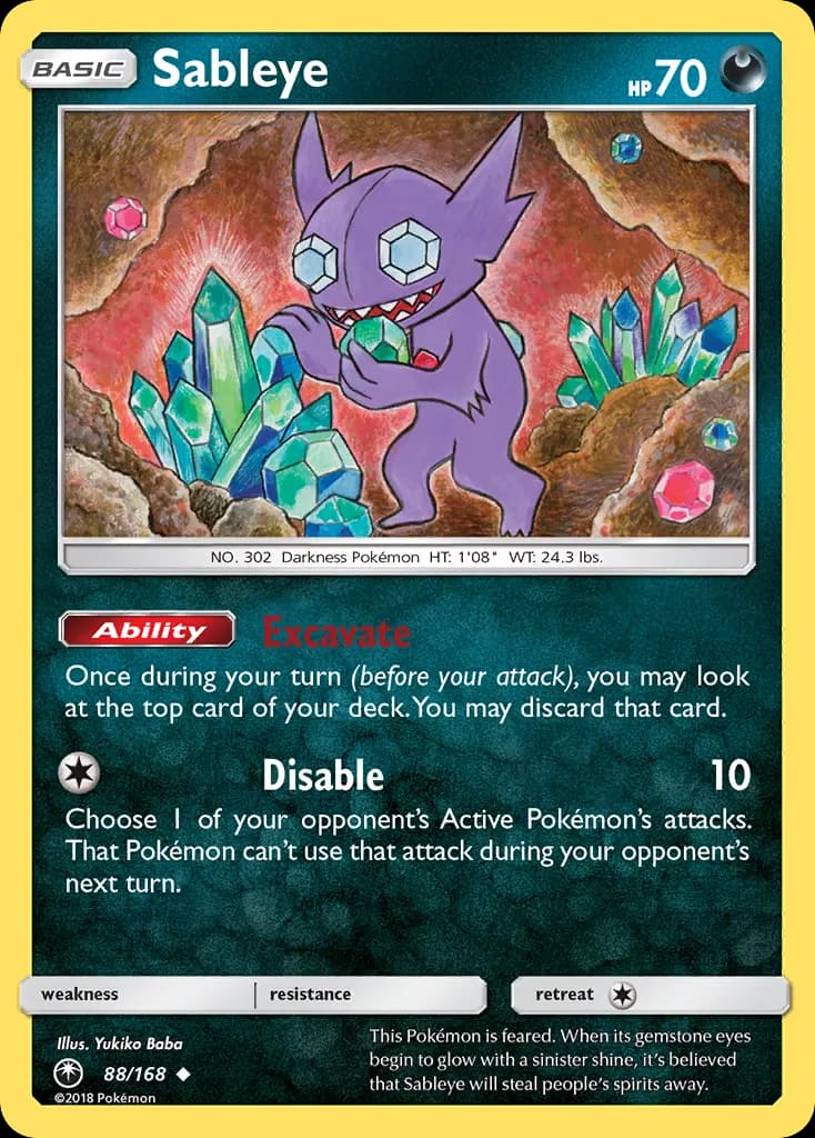 Sableye — Celestial Storm 88 Pokémon card