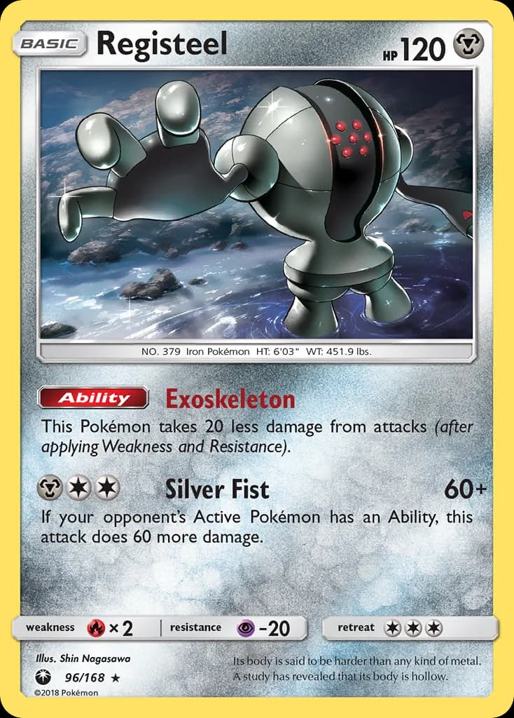 Registeel — Celestial Storm 96 Pokémon card