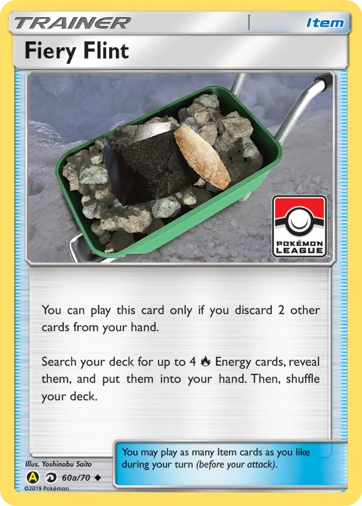 Fiery Flint — Dragon Majesty 60a Pokémon card