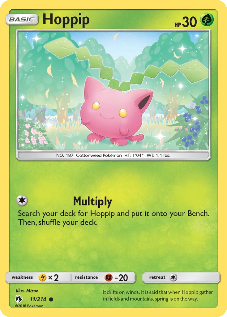 Hoppip — Lost Thunder 11 Pokémon card