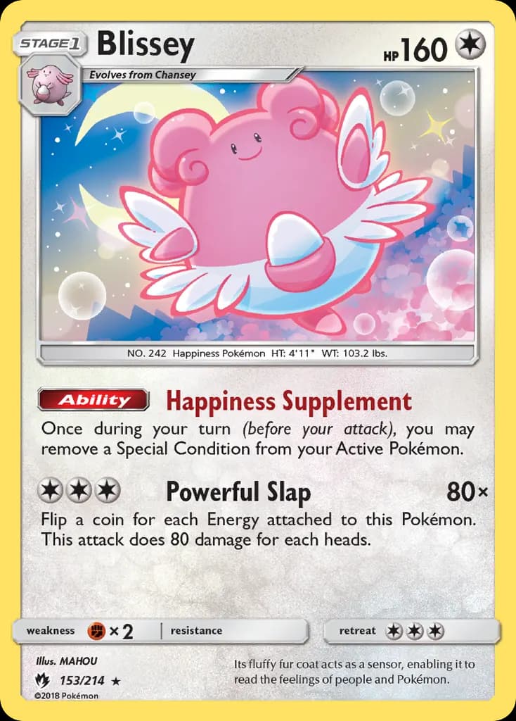 Blissey — Lost Thunder 153 Pokémon card