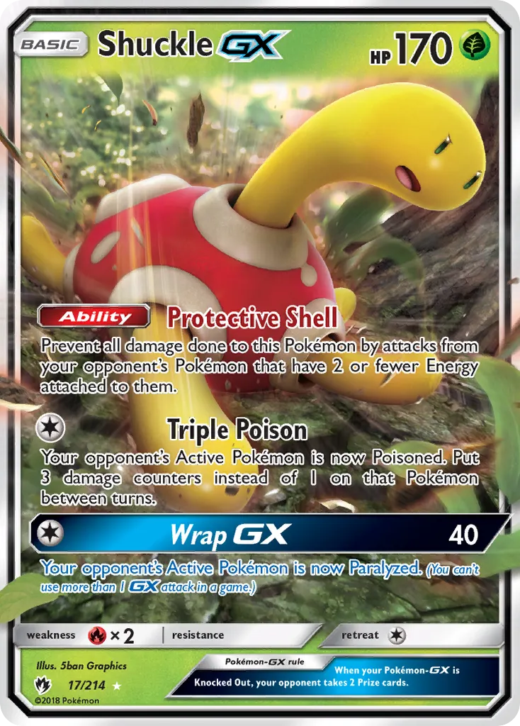 Shuckle-GX — Lost Thunder 17 Pokémon card