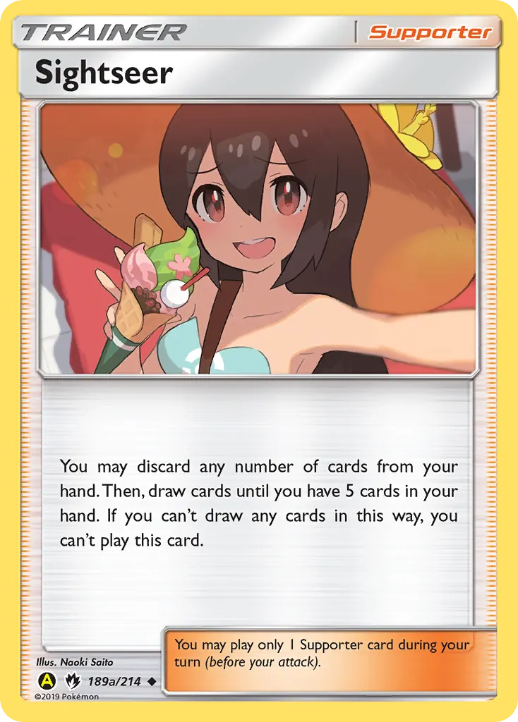 Sightseer — Lost Thunder 189a Pokémon card