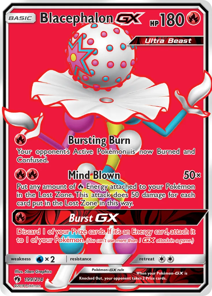 Blacephalon-GX — Lost Thunder 199 Pokémon card