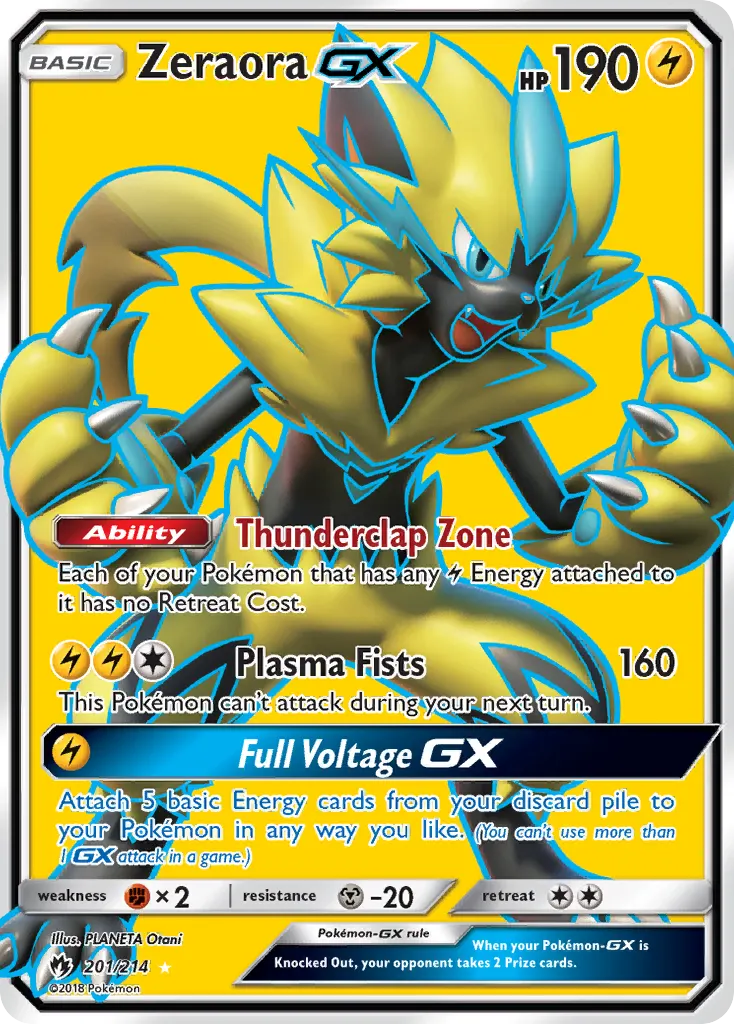 Zeraora-GX — Lost Thunder 201 Pokémon card