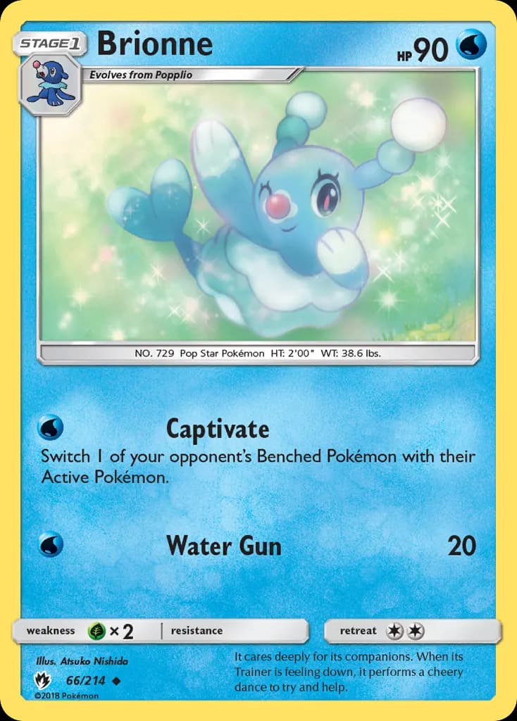 Brionne — Lost Thunder 66 Pokémon card