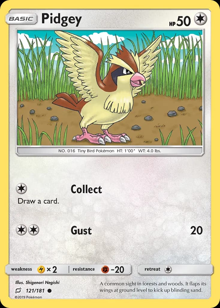 Pidgey — Team Up 121 Pokémon card