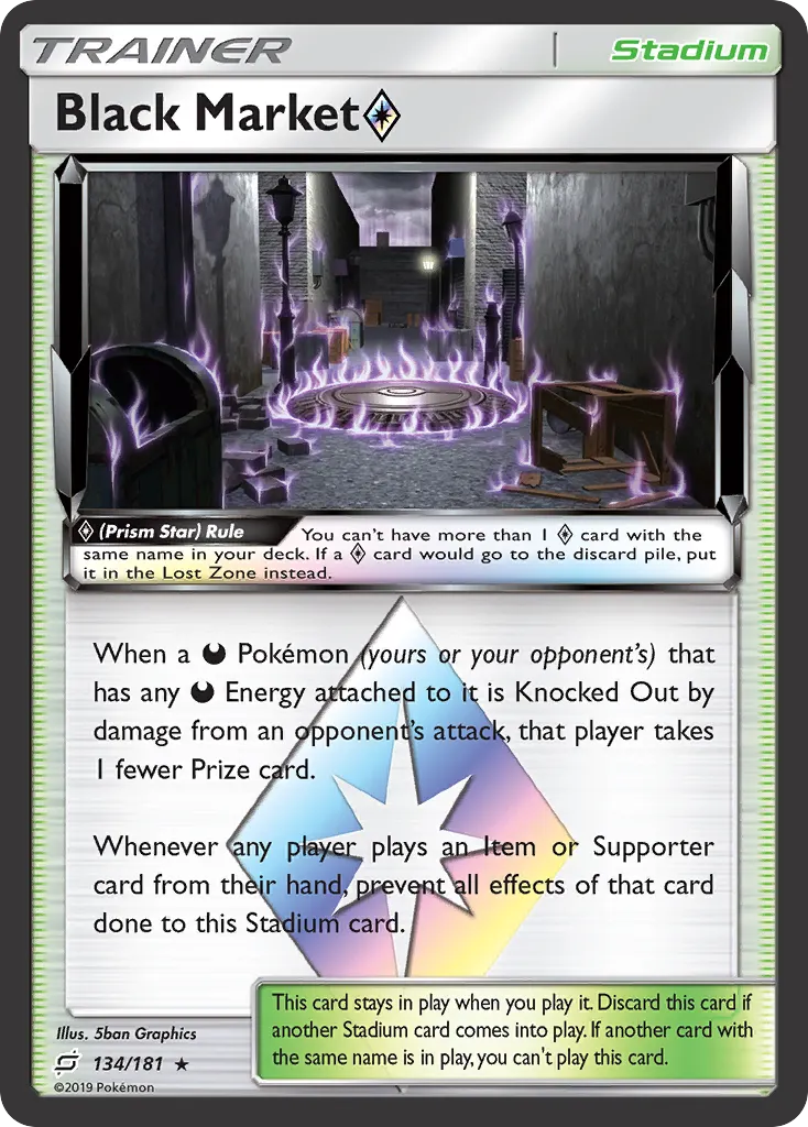 Black Market ◇ — Team Up 134 Pokémon card
