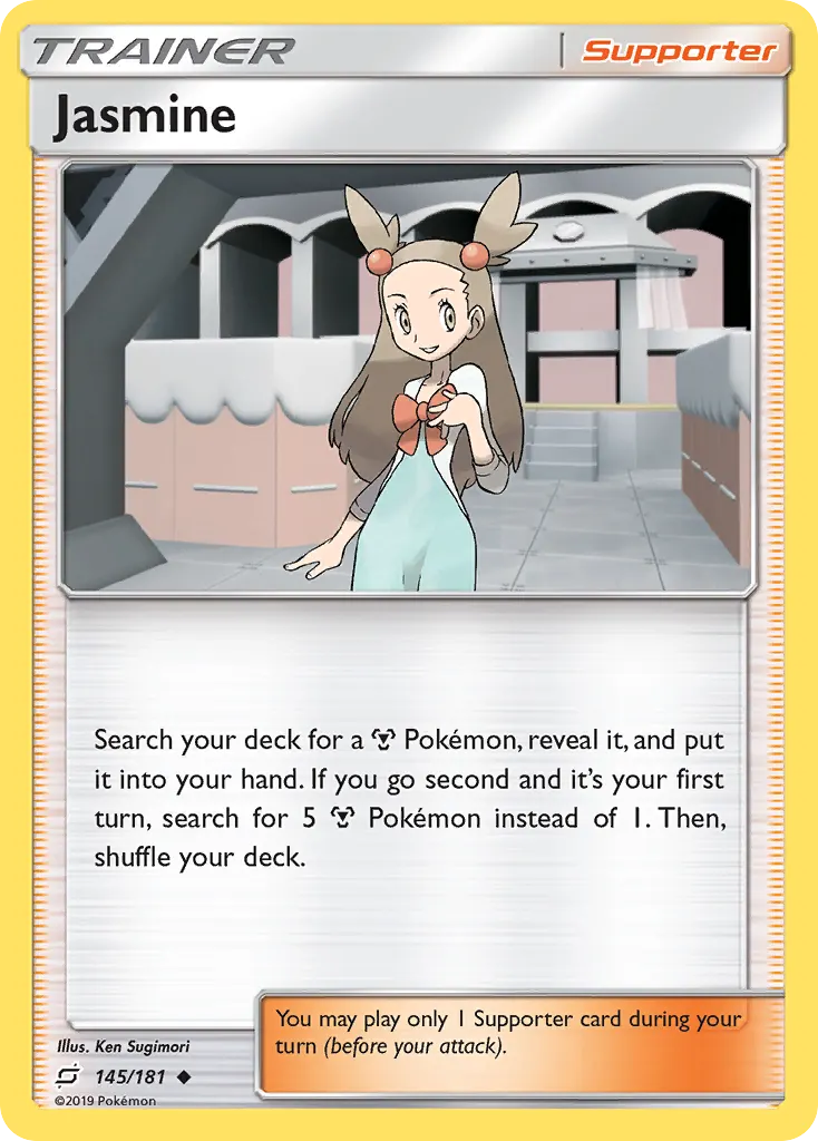 Jasmine — Team Up 145 Pokémon card