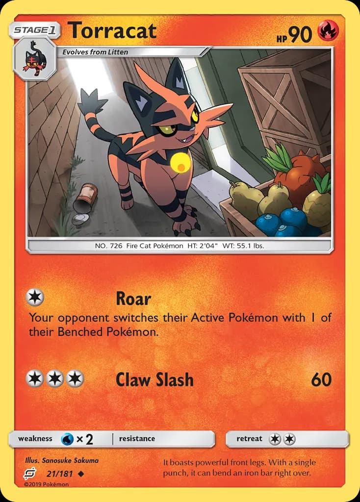 Torracat — Team Up 21 Pokémon card
