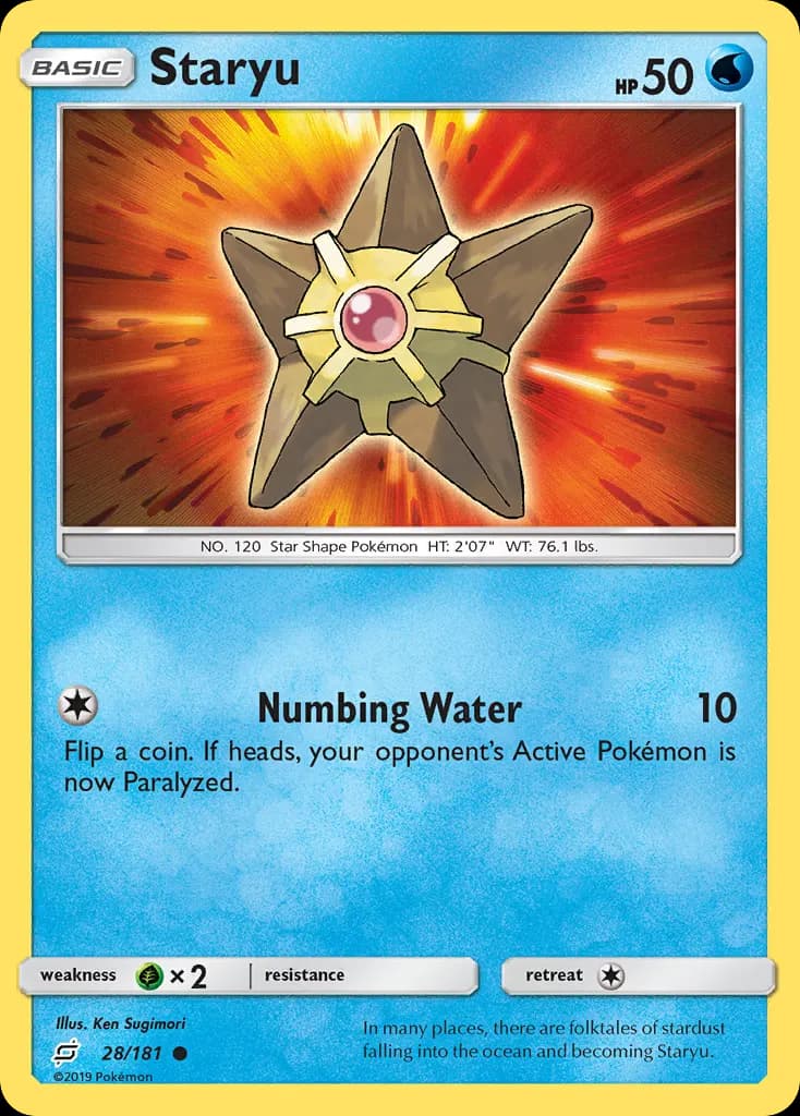 Staryu — Team Up 28 Pokémon card