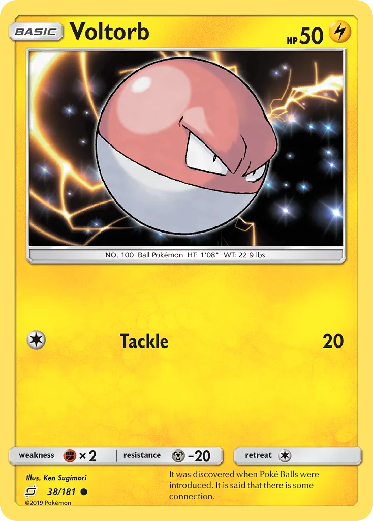 Voltorb — Team Up 38 Pokémon card