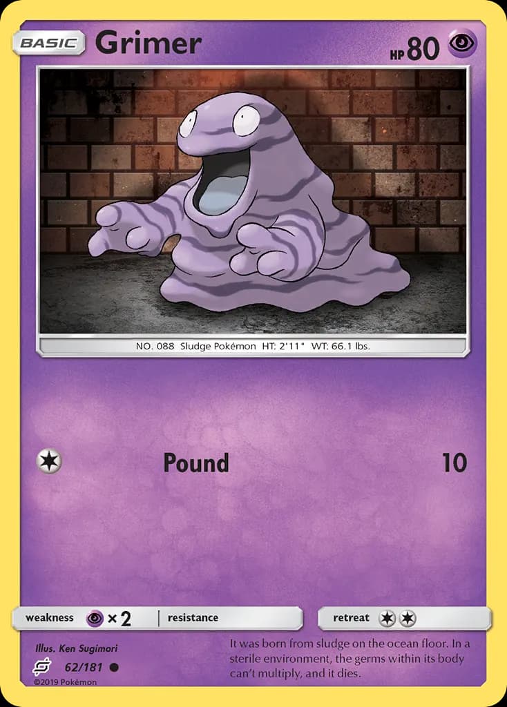 Grimer — Team Up 62 Pokémon card