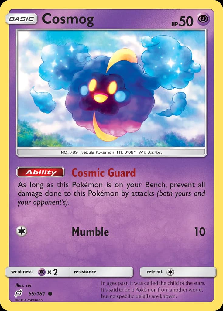 Cosmog — Team Up 69 Pokémon card