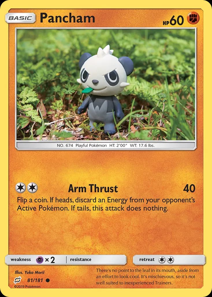 Pancham — Team Up 81 Pokémon card
