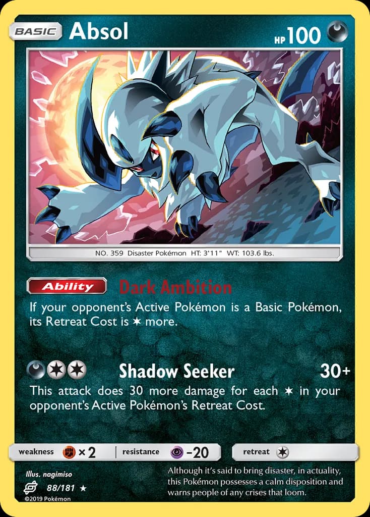 Absol — Team Up 88 Pokémon card
