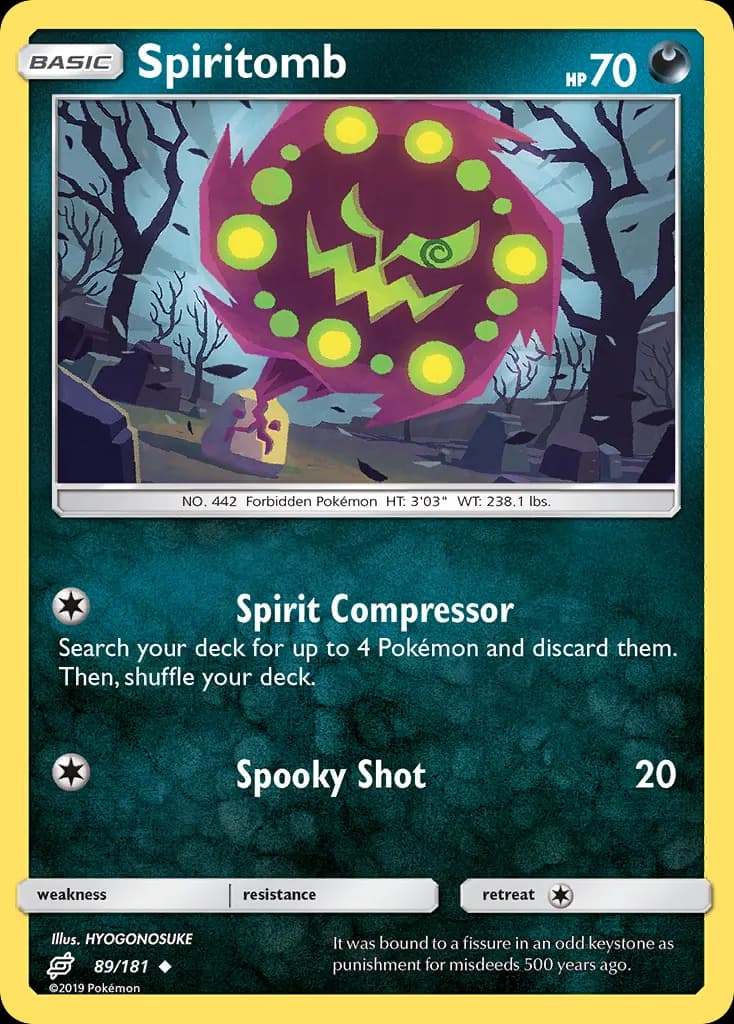 Spiritomb — Team Up 89 Pokémon card