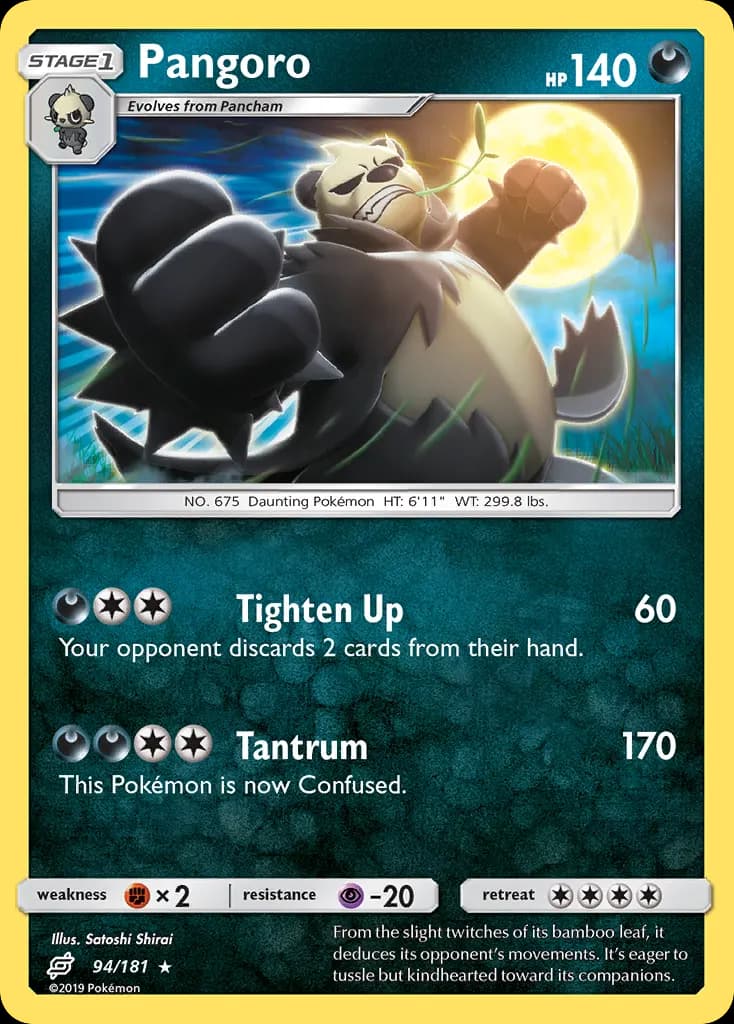 Pangoro — Team Up 94 Pokémon card