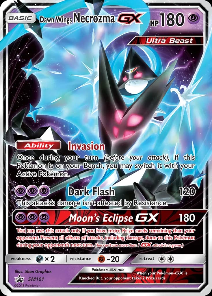 Dawn Wings Necrozma-GX — SM Black Star Promos SM101 Pokémon card