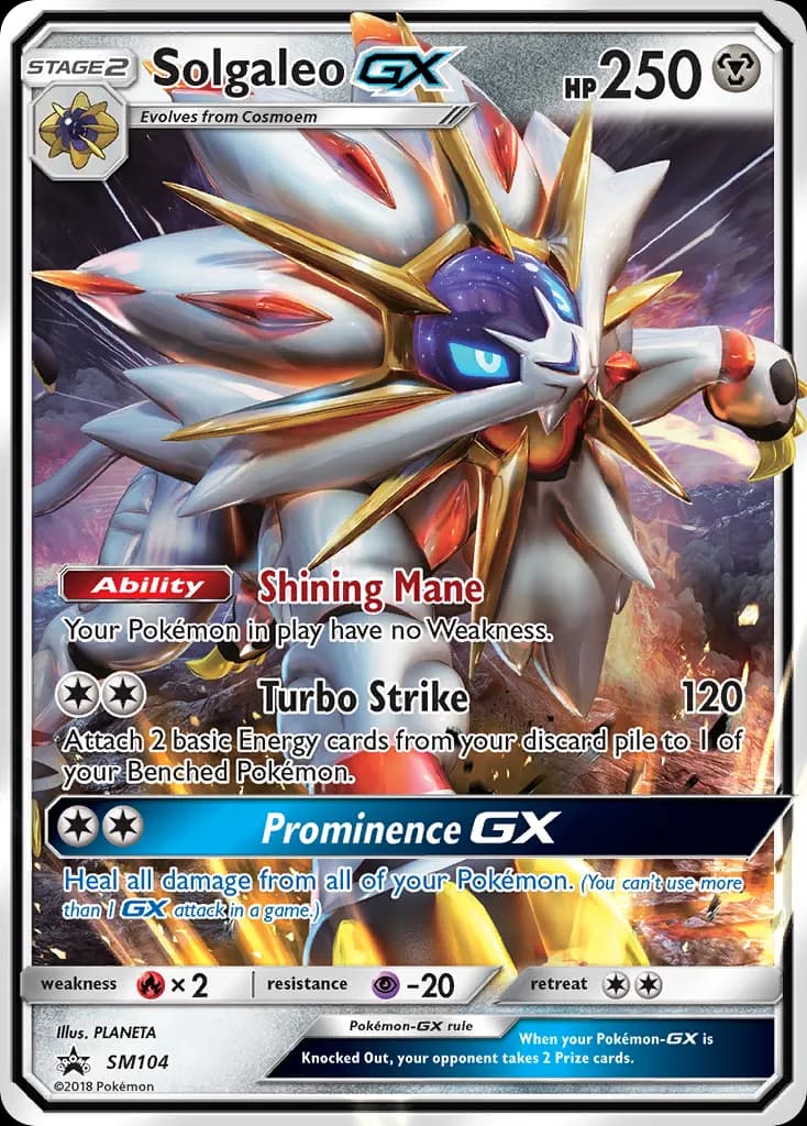 Solgaleo GX — SL Promo SM104 Italian Pokémon card