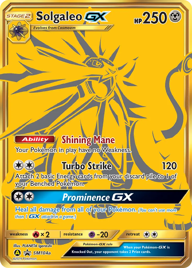Solgaleo-GX — SM Black Star Promos SM104a Pokémon card