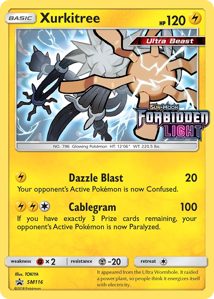 Xurkitree — SL Cartas de promoción SM116 Spanish Pokémon card
