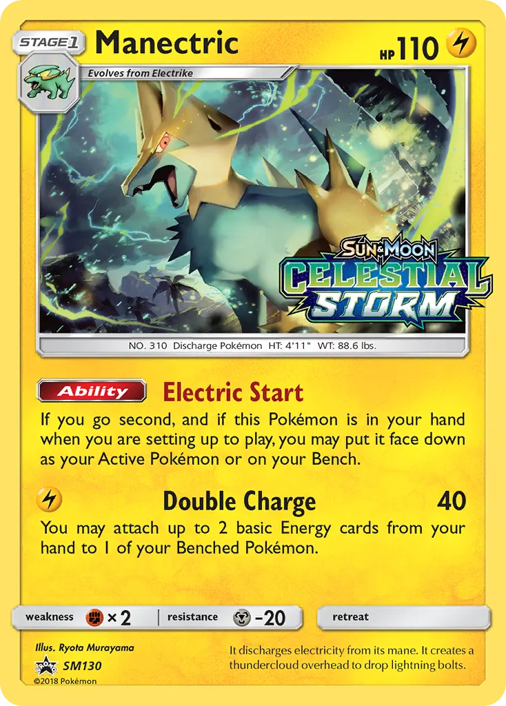 Manectric — SL Promo SM130 Italian Pokémon card