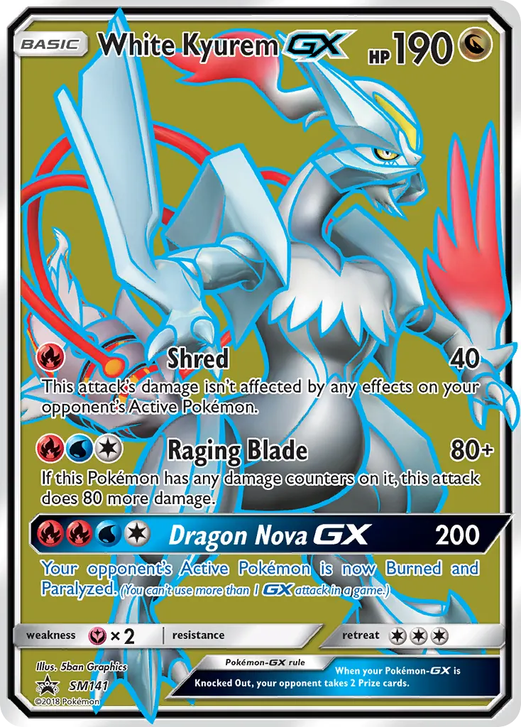 Weißes Kyurem GX — SM Promokarten SM141 German Pokémon card
