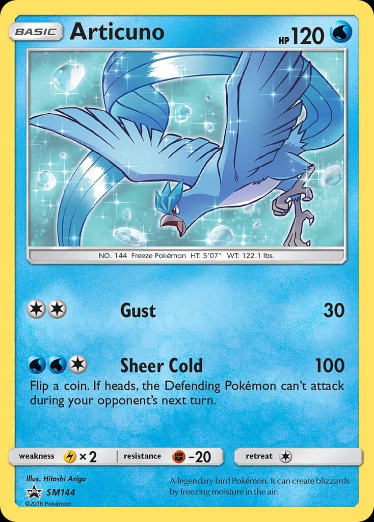 Articuno — SL Promo SM144 Italian Pokémon card
