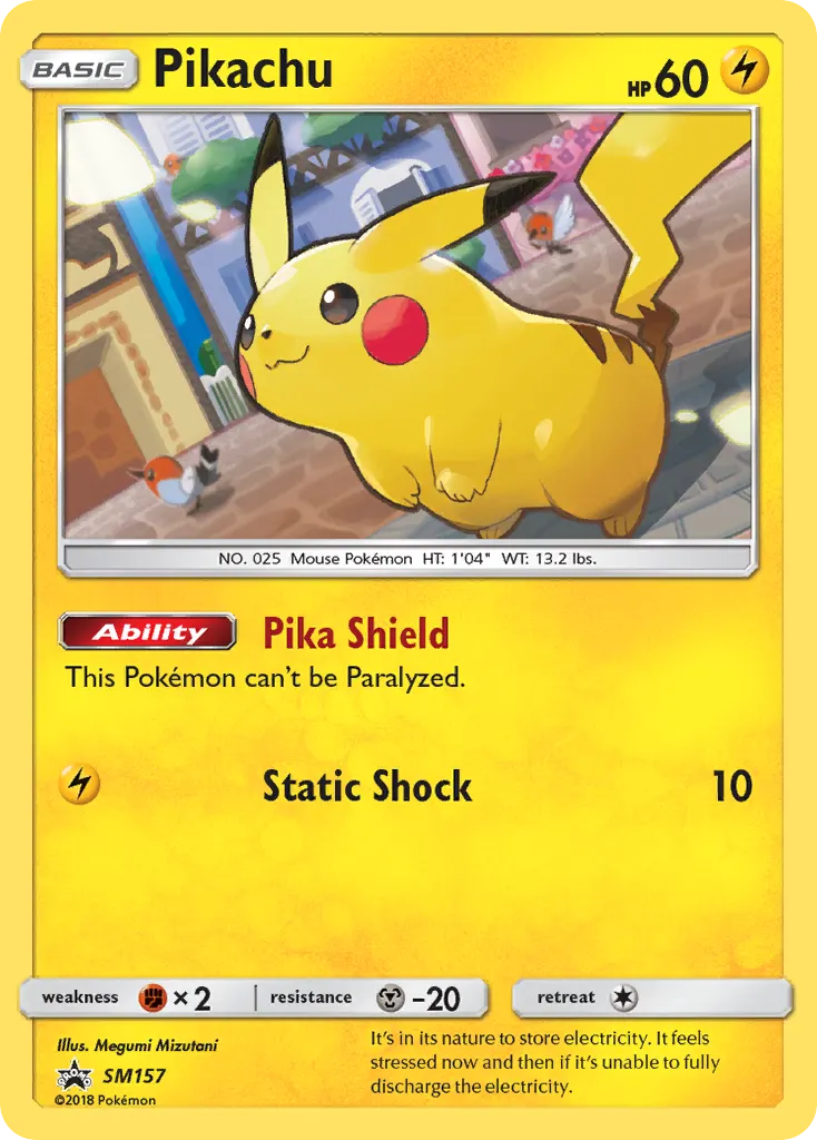 Pikachu — SL Promo SM157 Italian Pokémon card