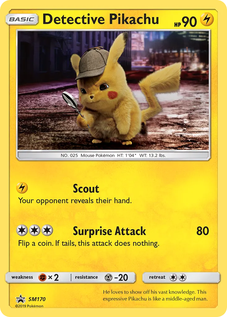Detective Pikachu — SM Black Star Promos SM170 Pokémon card