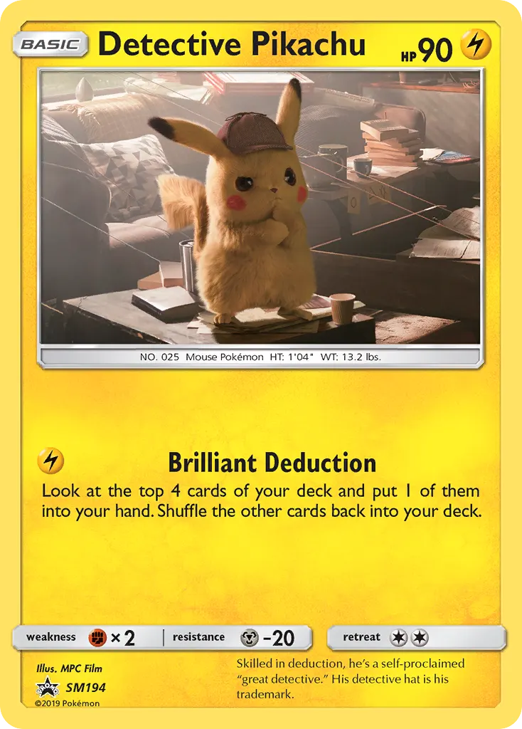 Detective Pikachu — SL Promo SM194 Italian Pokémon card