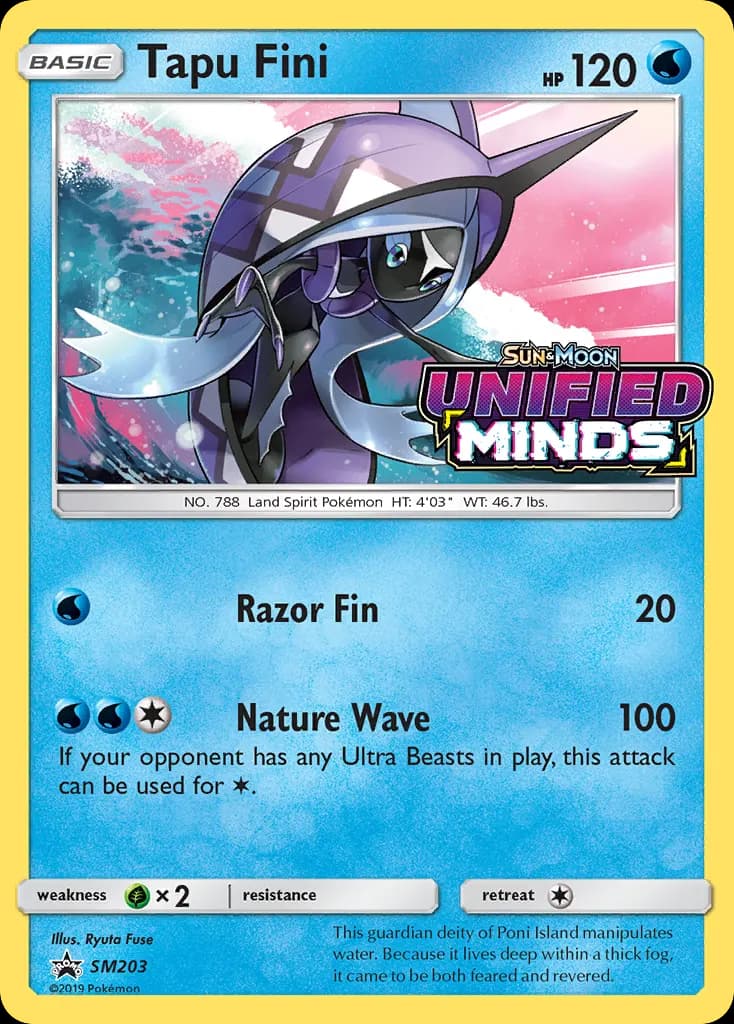 Tapu Fini — SL Cartas de promoción SM203 Spanish Pokémon card