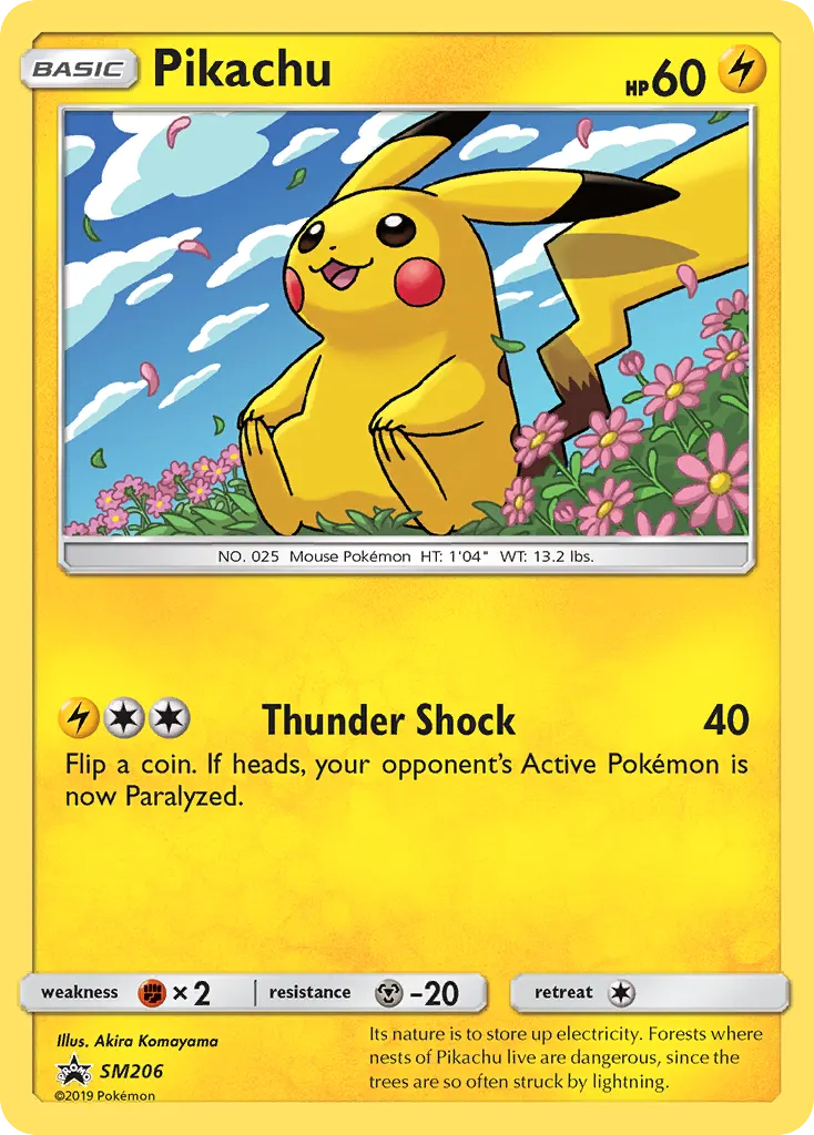 Pikachu — SL Promo SM206 Italian Pokémon card