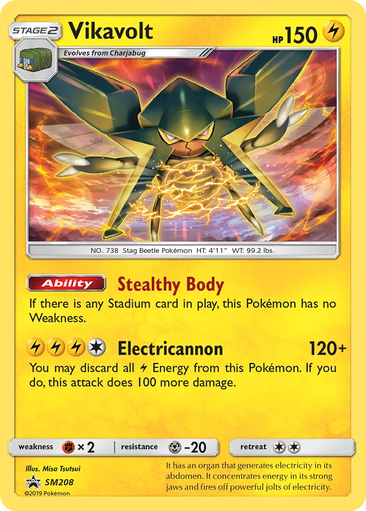 Vikavolt — SL Promo SM208 Italian Pokémon card