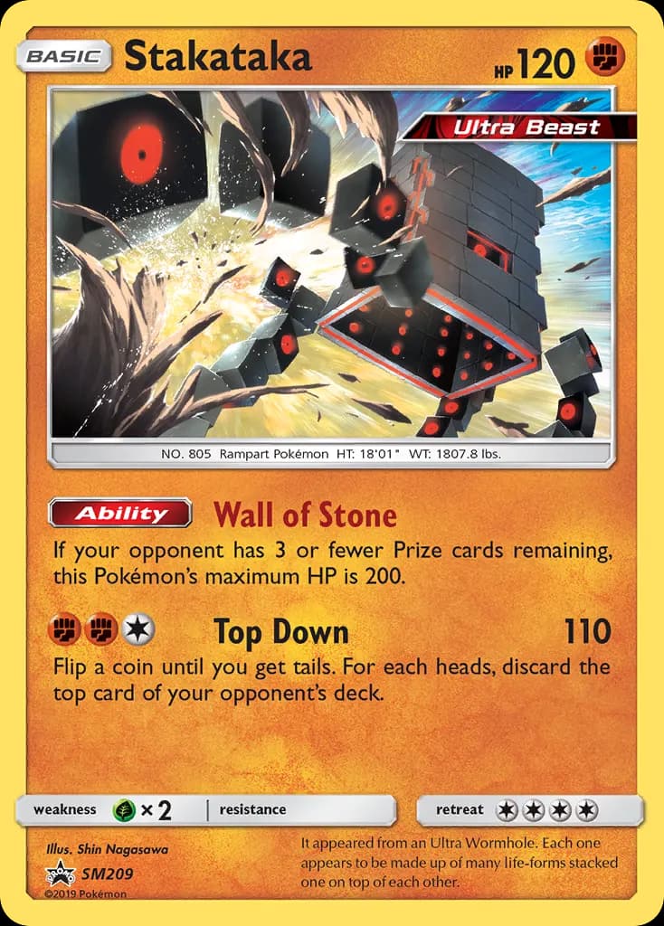 Stakataka — SM Black Star Promos SM209 Pokémon card