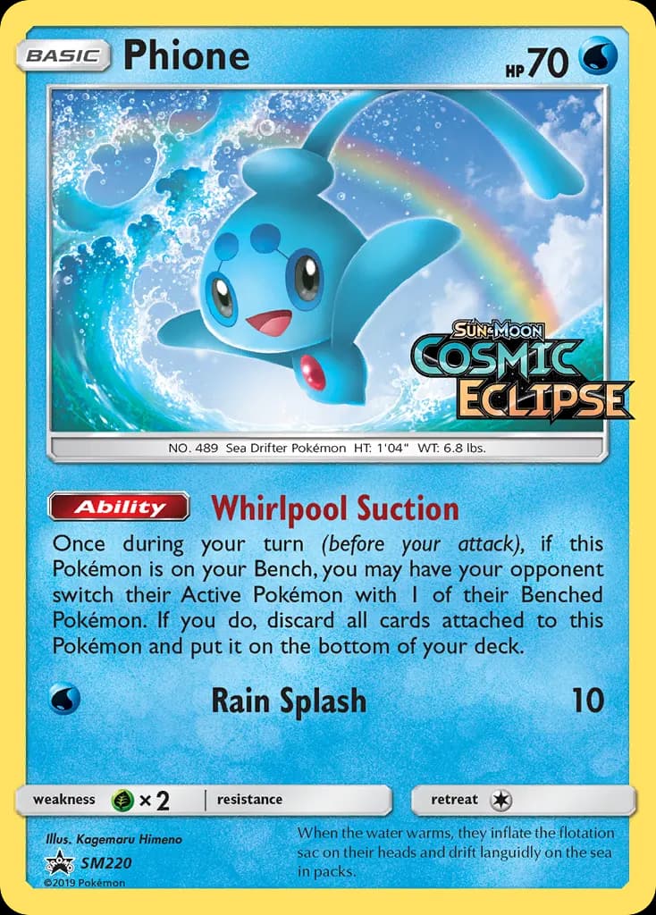 Phione — SM Black Star Promos SM220 Pokémon card
