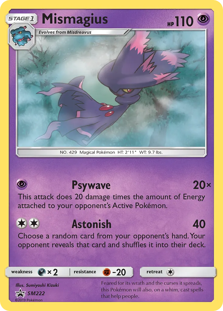 Mismagius — SM Black Star Promos SM222 Pokémon card