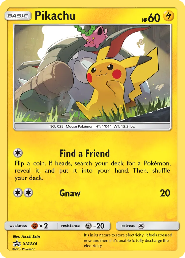 Pikachu — SL Cartas de promoción SM234 Spanish Pokémon card