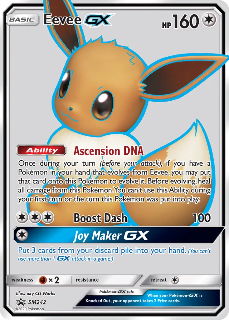 Evoli GX — SM Promokarten SM242 German Pokémon card