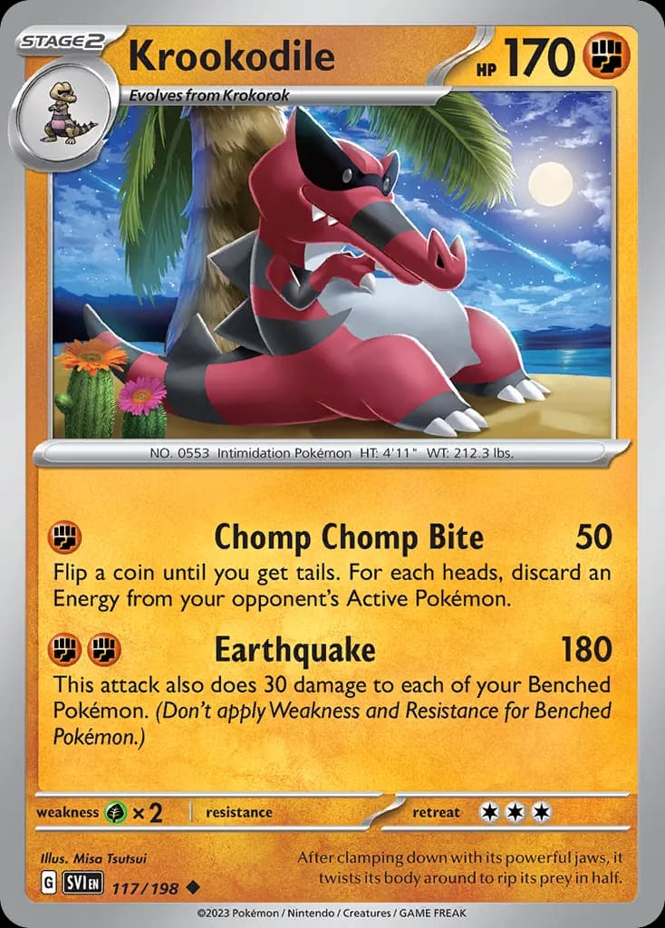 Krookodile — Scarlet & Violet 117 Pokémon card