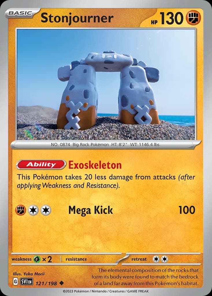 Stonjourner — Scarlet & Violet 121 Pokémon card