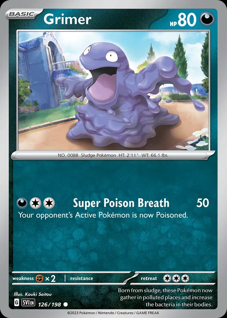 Grimer — Scarlet & Violet 126 Pokémon card