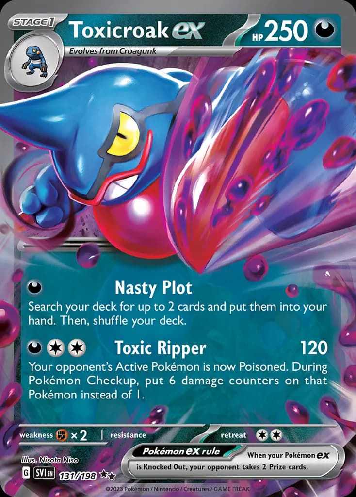 Toxicroak ex — Scarlet & Violet 131 Pokémon card